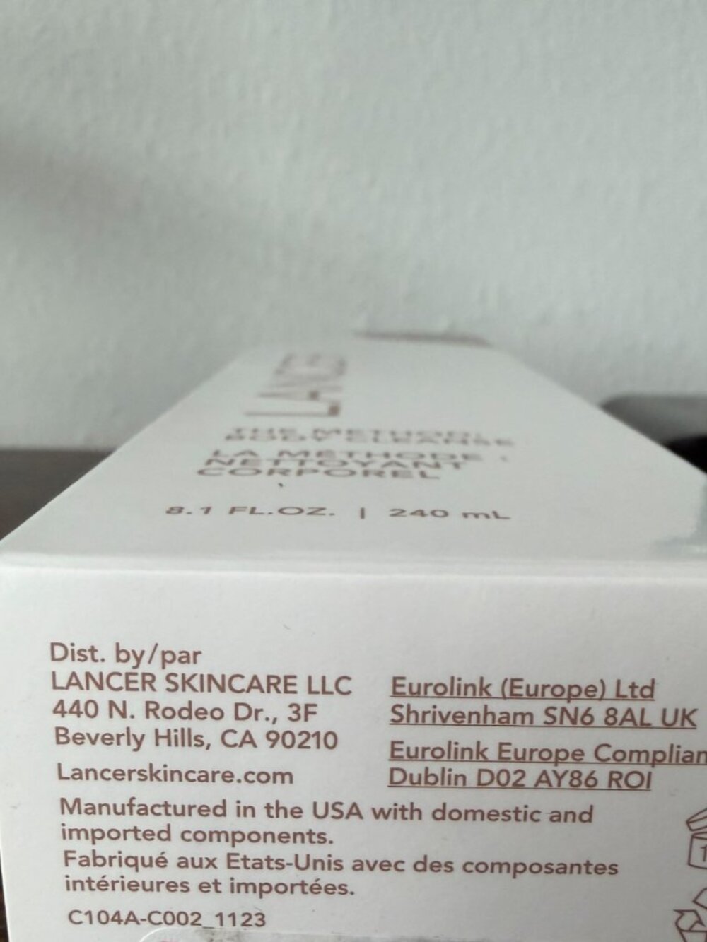 Lancer The Method Body Cleanse 8.1 Fl Oz/240 mL Sealed NWB - Picture 7 of 7
